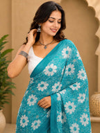 Ready to Wear Jaipuri Mul Cotton Printed Saree for Women