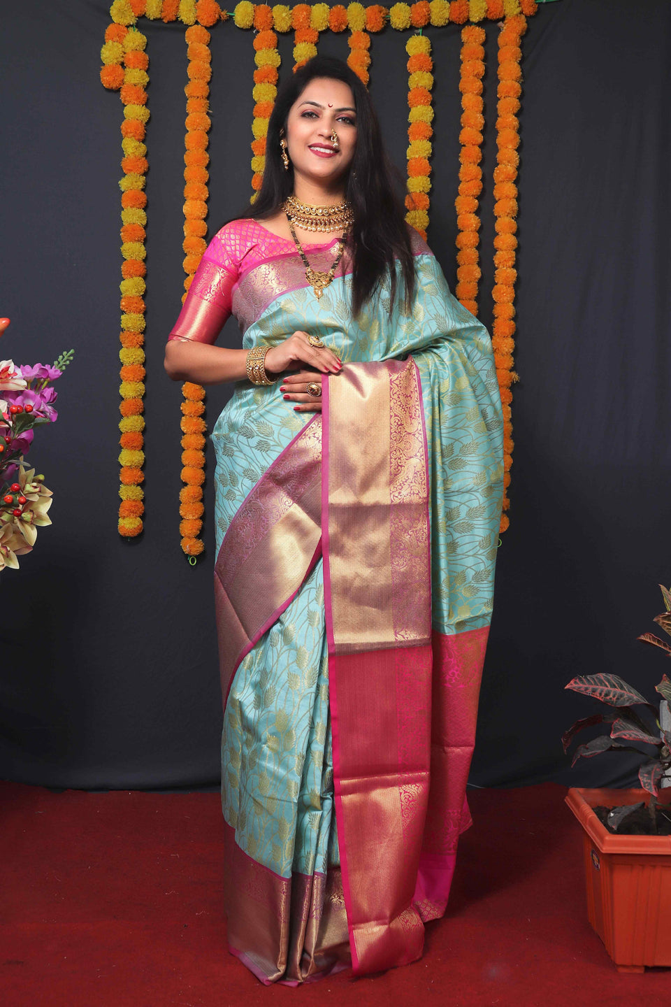Kanjivaram Silk Rich Pallu Saree
