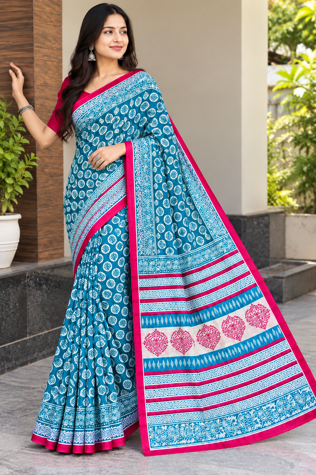 Pure Mulmul Cotton Daily Wear Saree