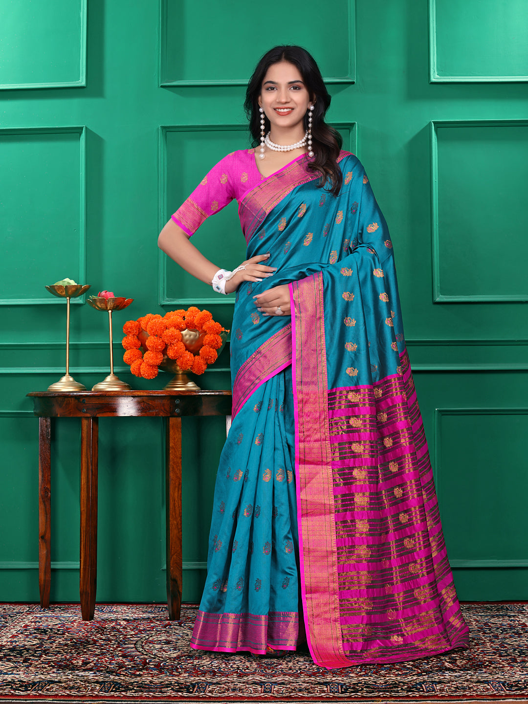 Ready to Wear Jacquard Pure Silk Saree