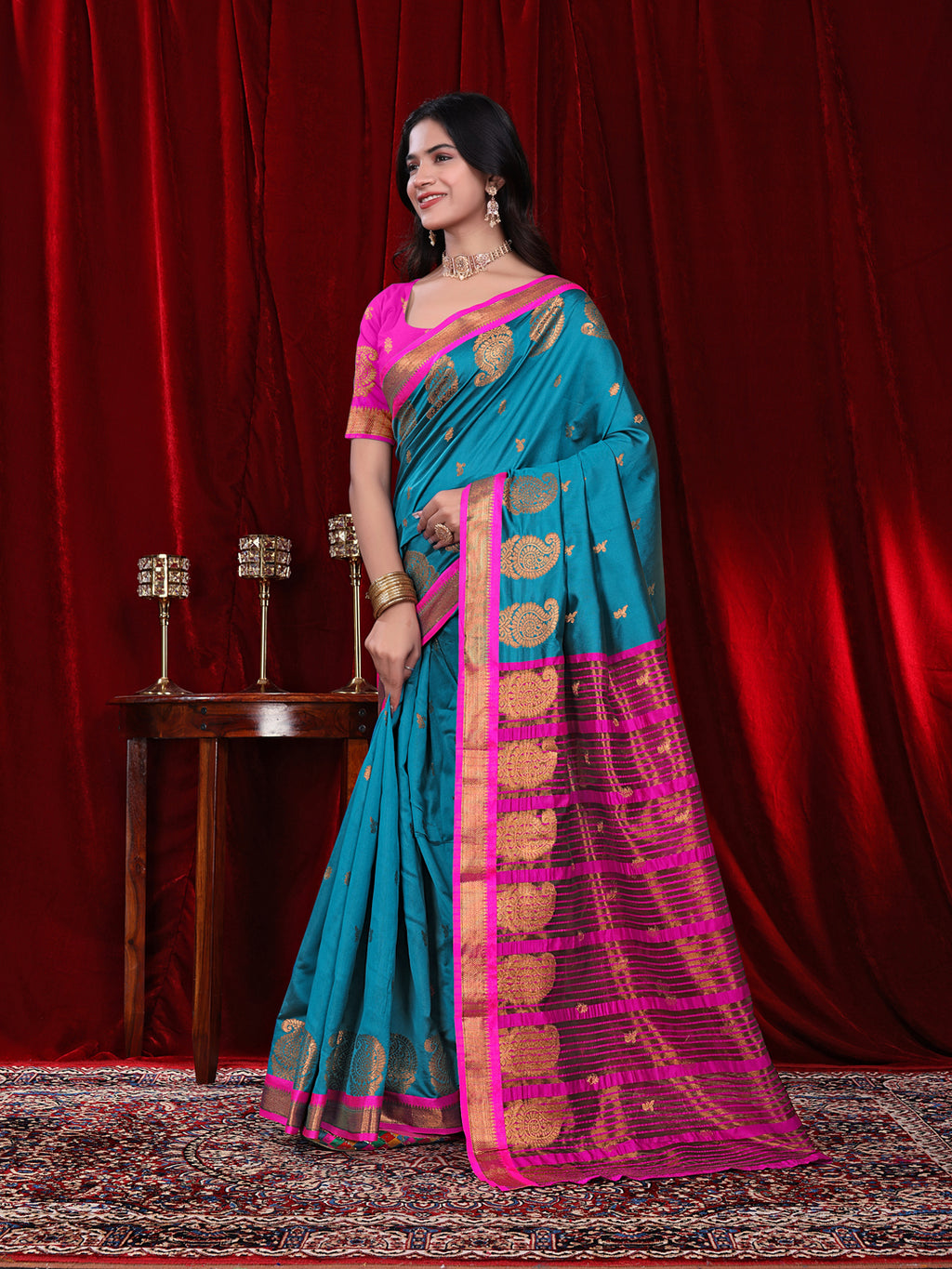 Ready to Wear Jacquard Pure Silk Saree