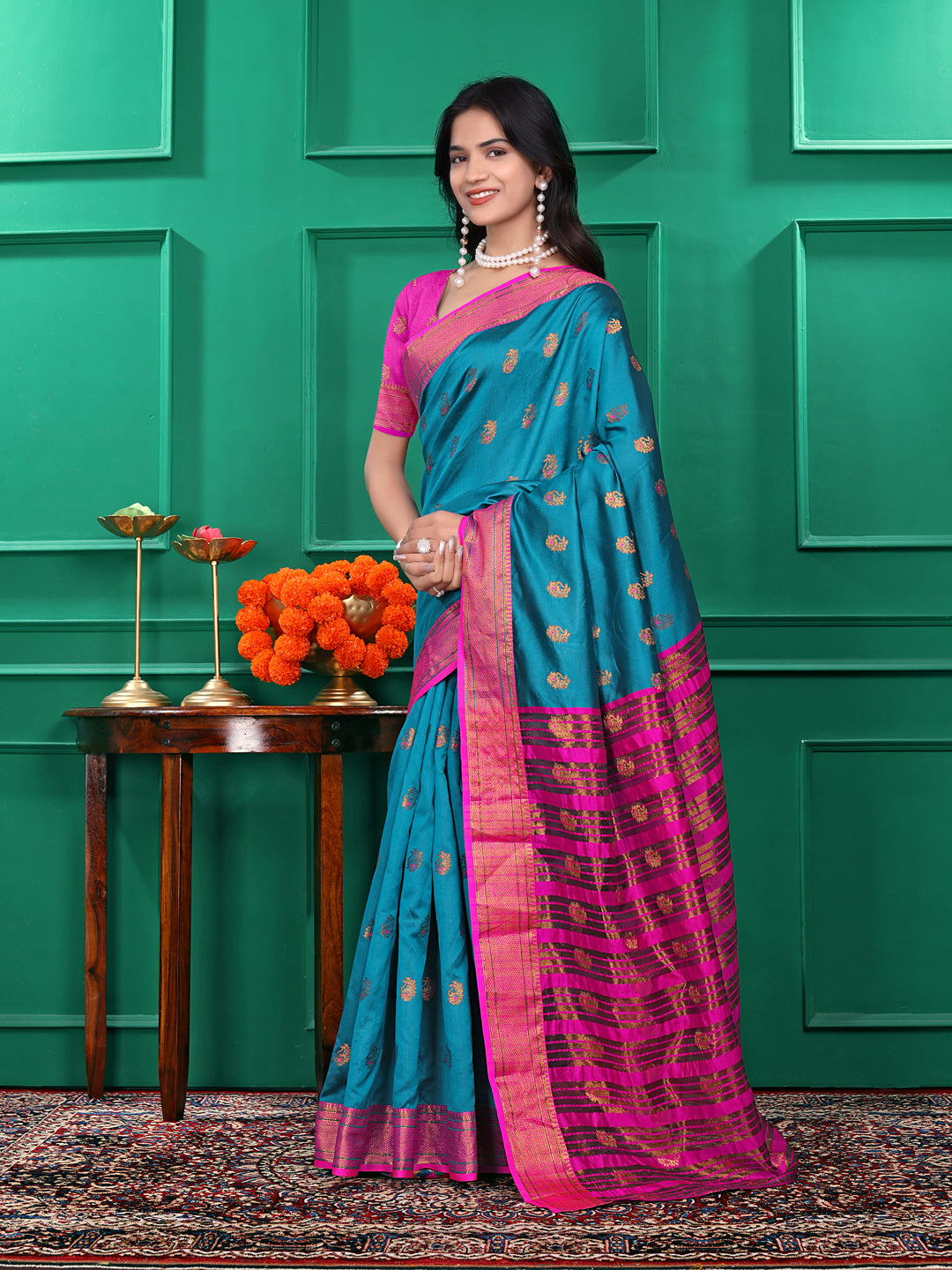Ready to Wear Jacquard Pure Silk Saree