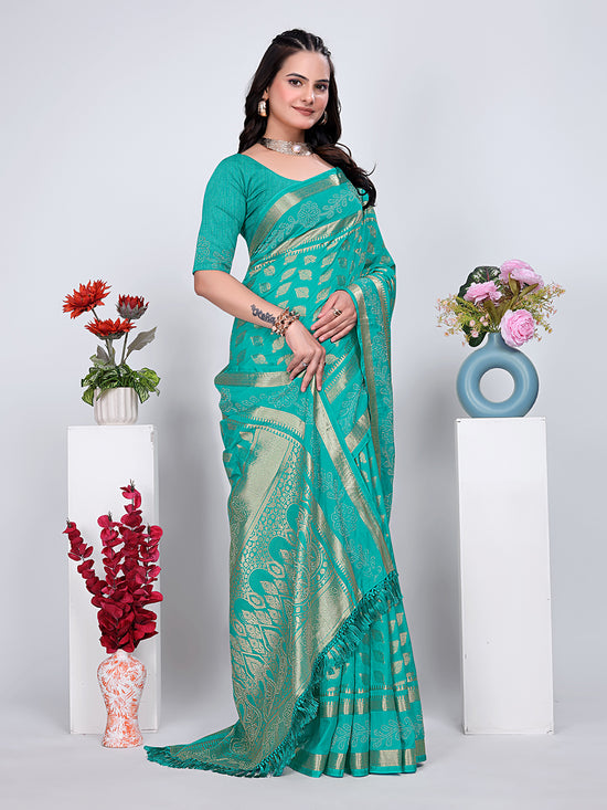 Banarasi Georgette Siroski Work Saree