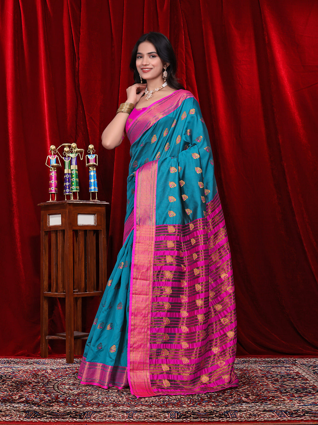 Ready to Wear Jacquard Pure Silk Saree