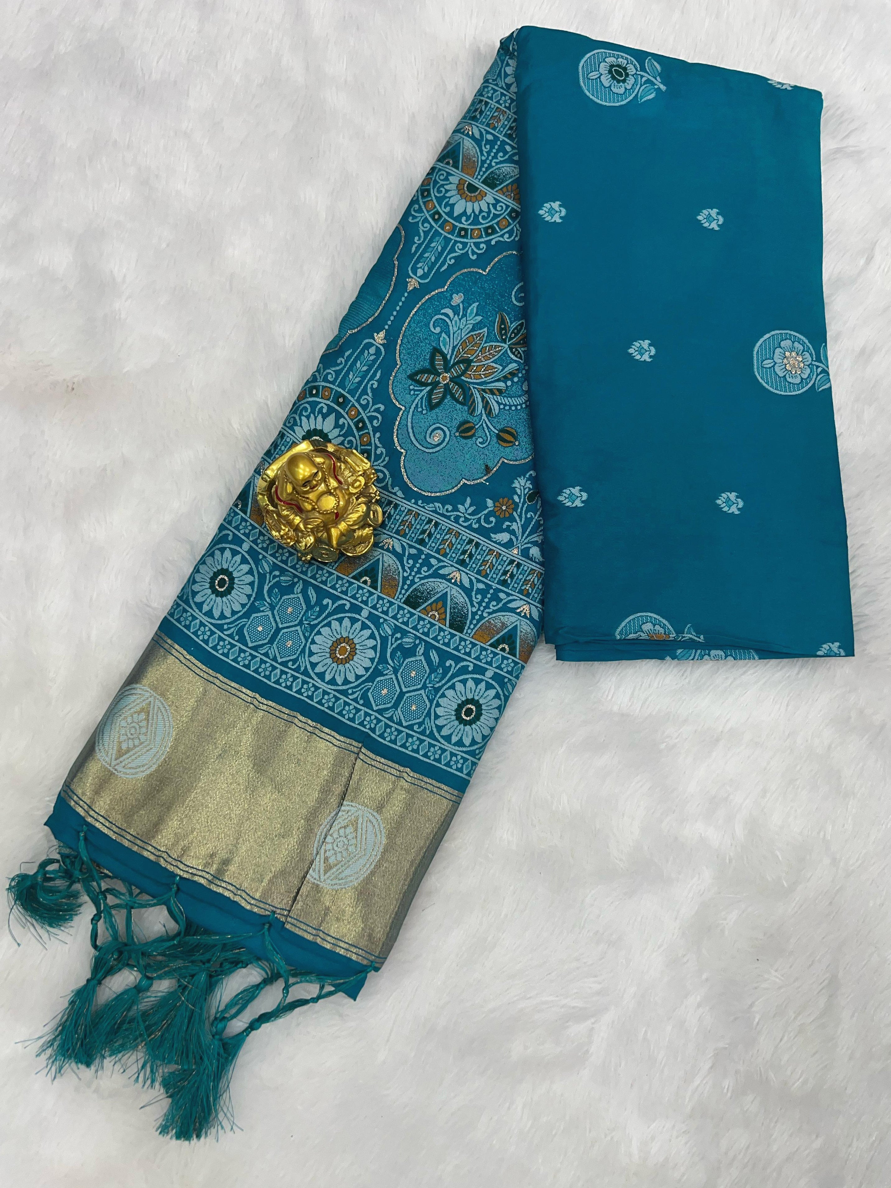 Patola Silk Saree with Traditional Pallu and Tassel Border