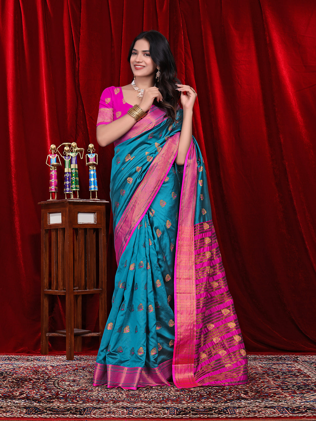 Ready to Wear Jacquard Pure Silk Saree