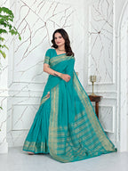 Ready-to-Wear Jacquard Saree in Crepe Banarasi Fabric
