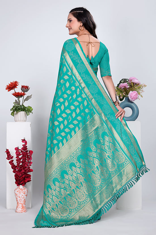 Banarasi Georgette Siroski Work Saree