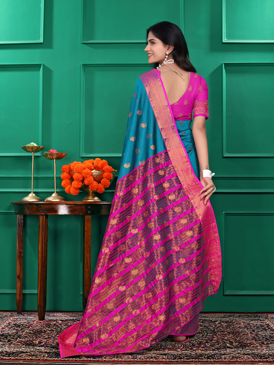 Ready to Wear Jacquard Pure Silk Saree