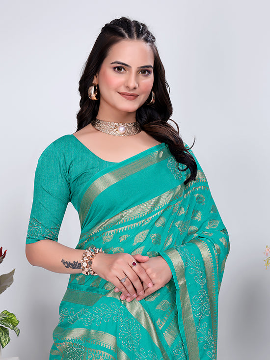 Banarasi Georgette Siroski Work Saree