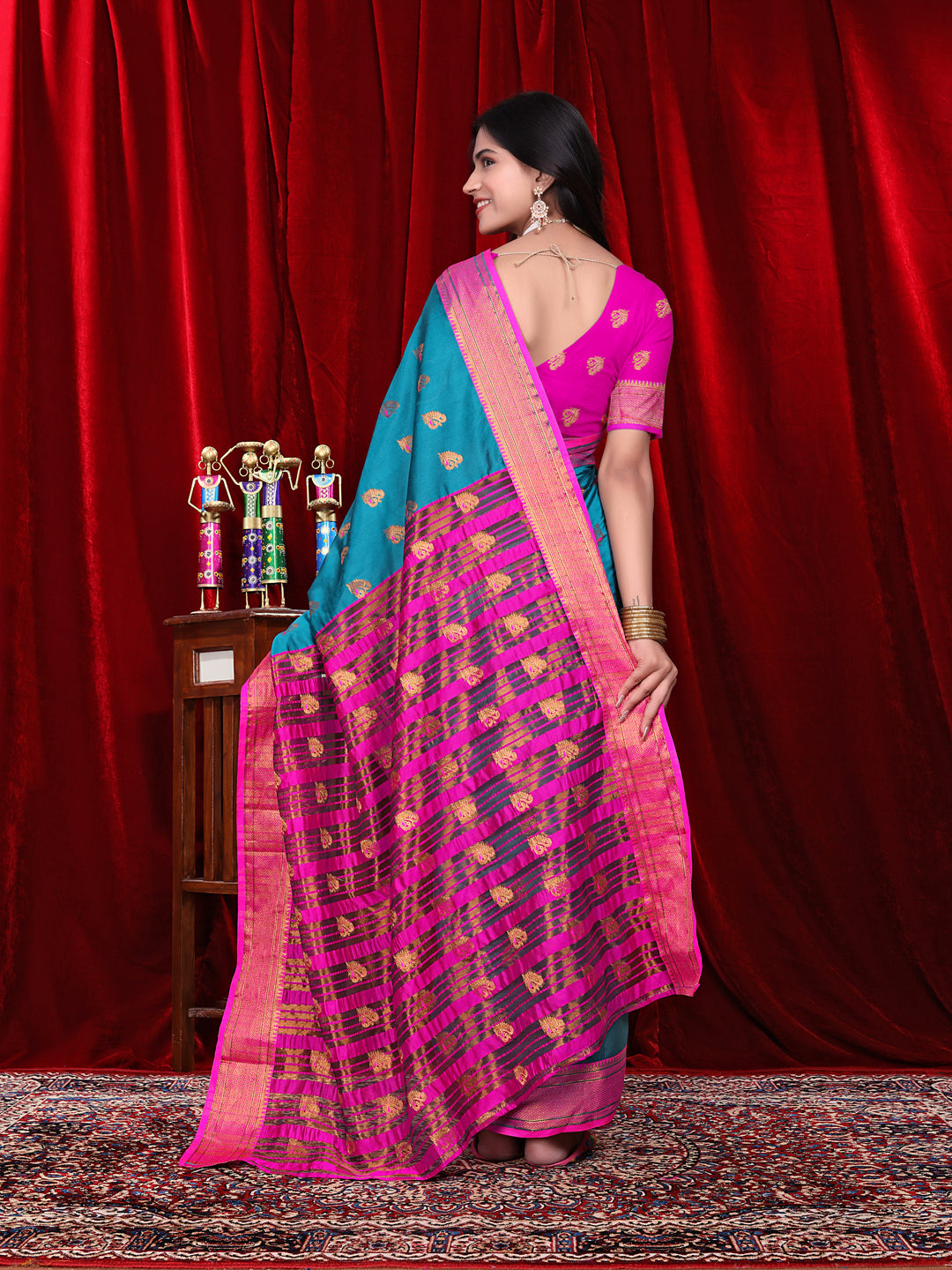 Ready to Wear Jacquard Pure Silk Saree