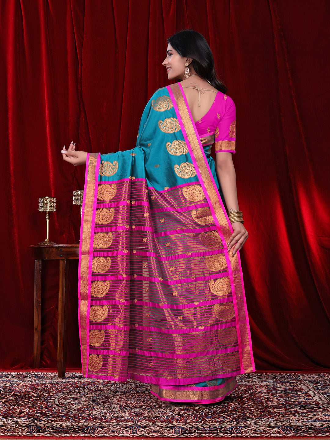 Ready to Wear Jacquard Pure Silk Saree