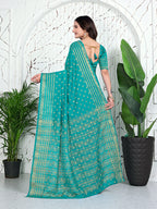 Banarasi Ready-to-Wear Jacquard Saree in Crepe Fabric