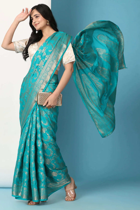 Ready to Wear Pure Banarasi Georgette Saree
