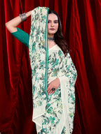Ready-to-wear Floral Printed Georgette Saree