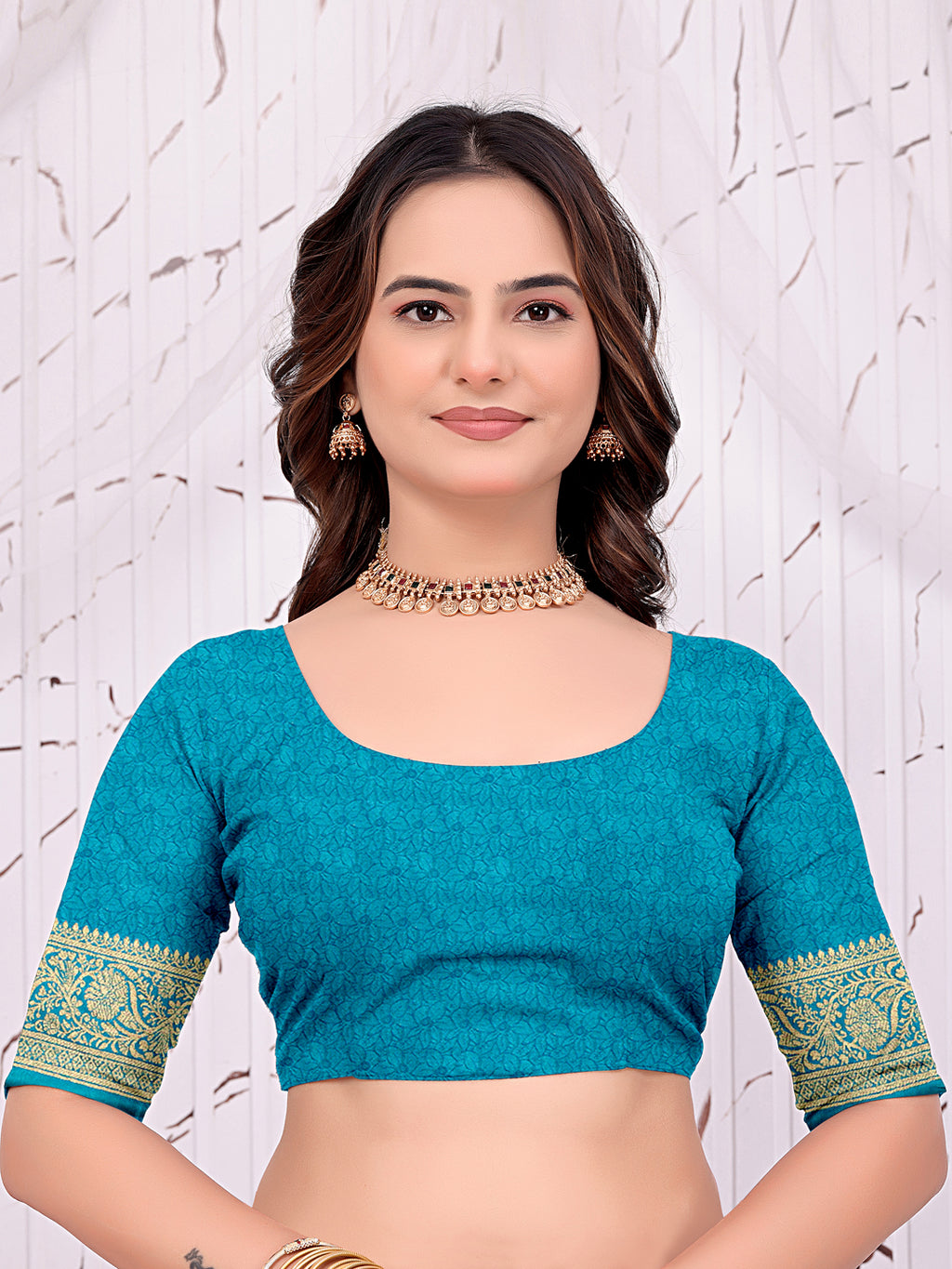 One Minute Ready-to-Wear Banarasi Pure Silk Saree