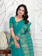 Ready-to-Wear Banarasi Jacquard Saree in Crepe Fabric