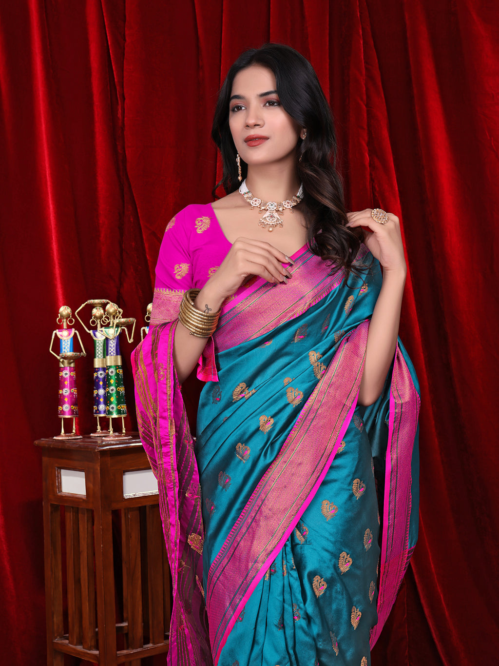 Ready to Wear Jacquard Pure Silk Saree