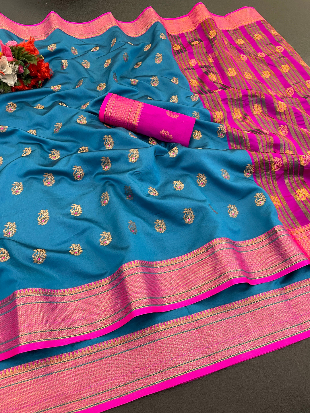 Jacquard Pure Banarasi Silk Saree
