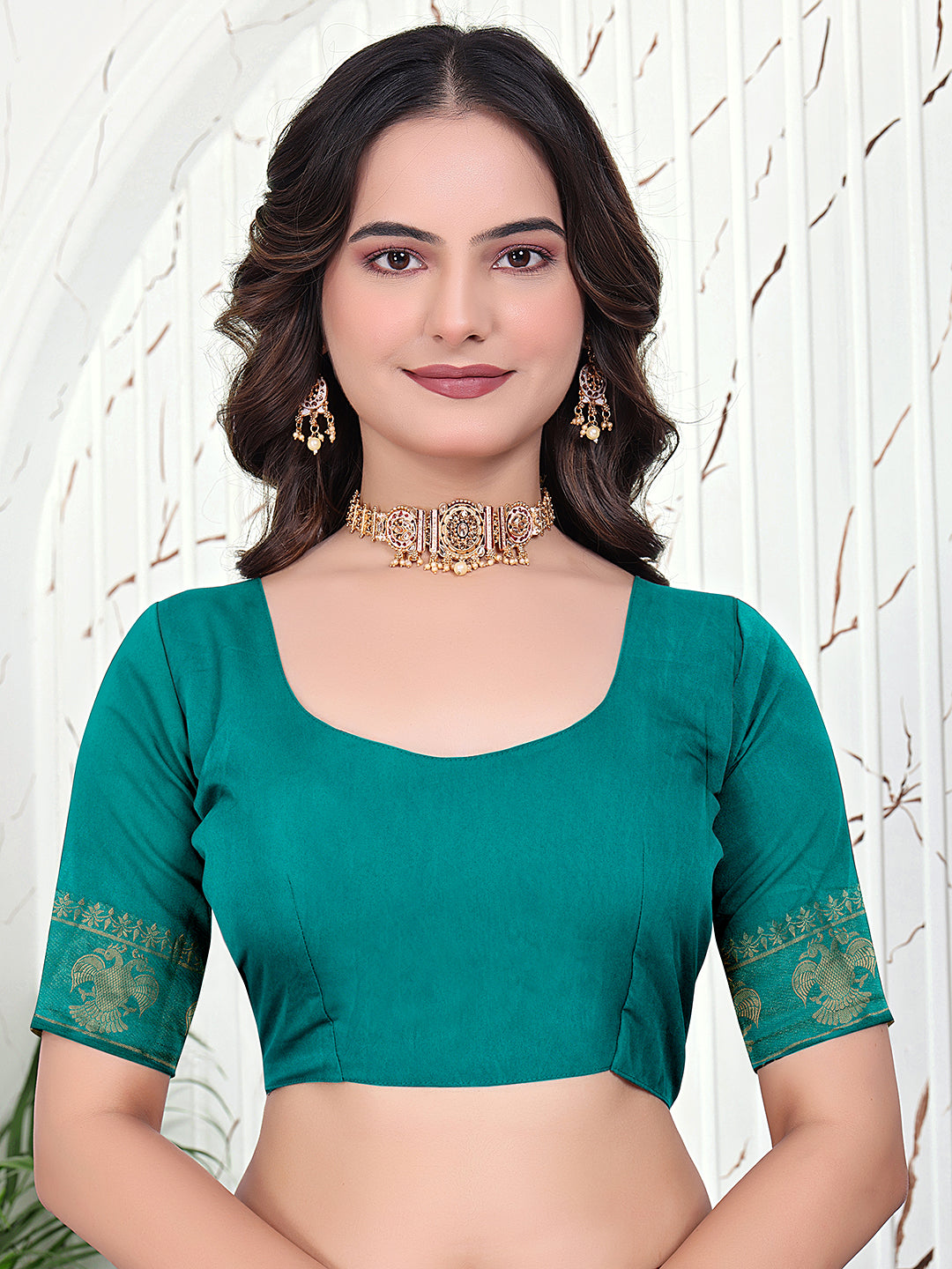 Ready-to-Wear Banarasi Jacquard Saree in Crepe Fabric