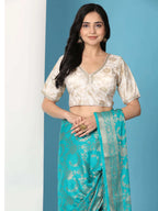 Ready to Wear Pure Banarasi Georgette Saree