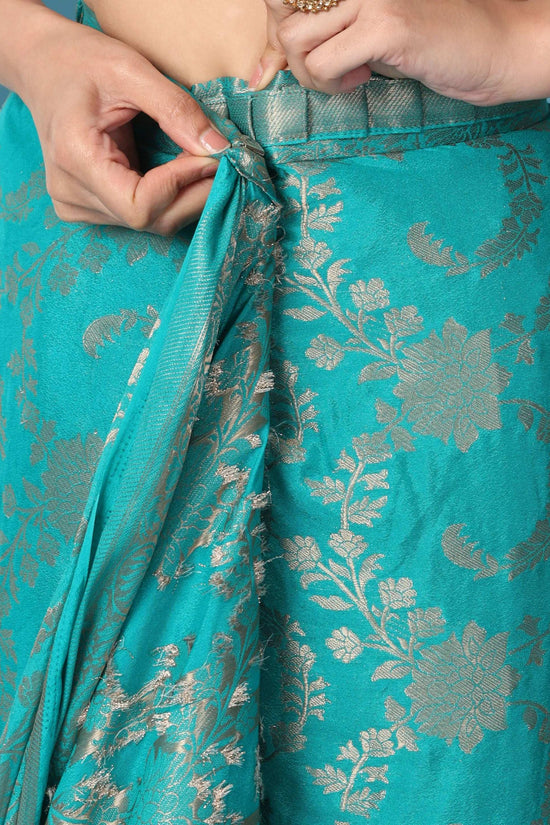 Ready to Wear Pure Banarasi Georgette Saree