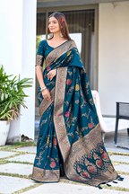 Ready to Wear Paithani Woven Pure Silk Saree