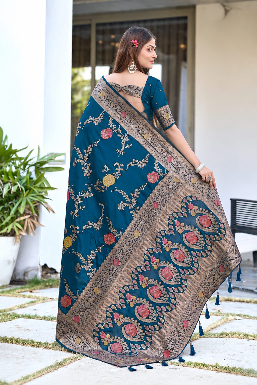 Ready to Wear Paithani Woven Pure Silk Saree
