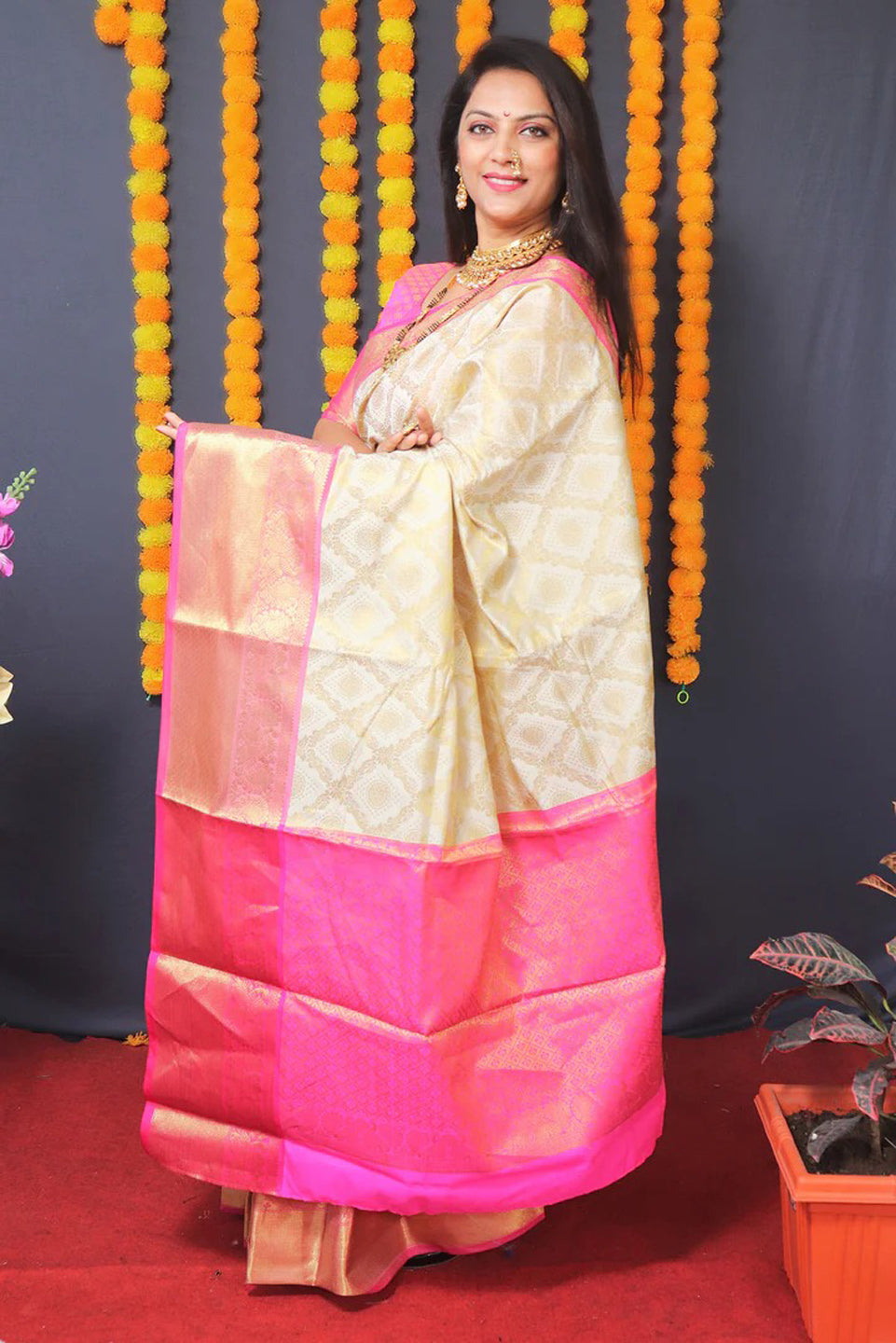 Kanjivaram Silk Rich Pallu Saree