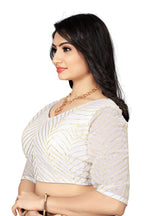 Georgette Padded Blouse with Full Embroidery Work