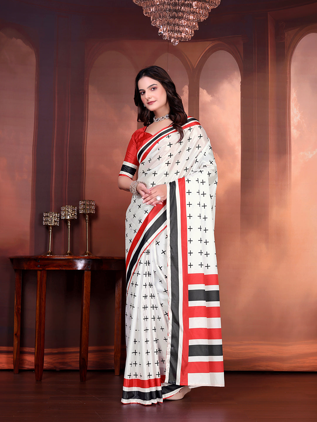 Designer Silk Saree with Stitched Blouse
