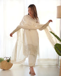 Chinon Silk Embroidered Kurta Set with Dupatta - Pionex Fab