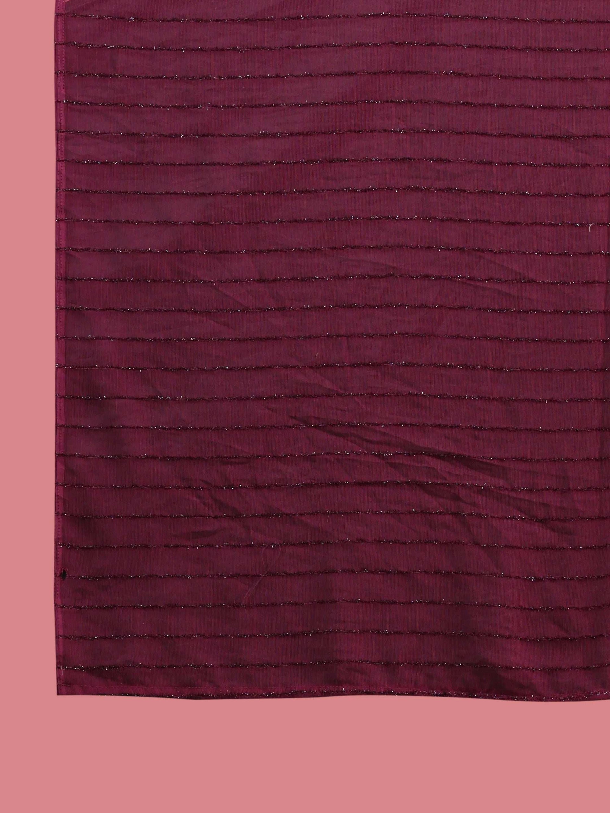 Ready To Wear Chiffon Zari Linen Saree