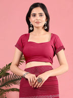 Georgette  Siroski Diamond Work Saree