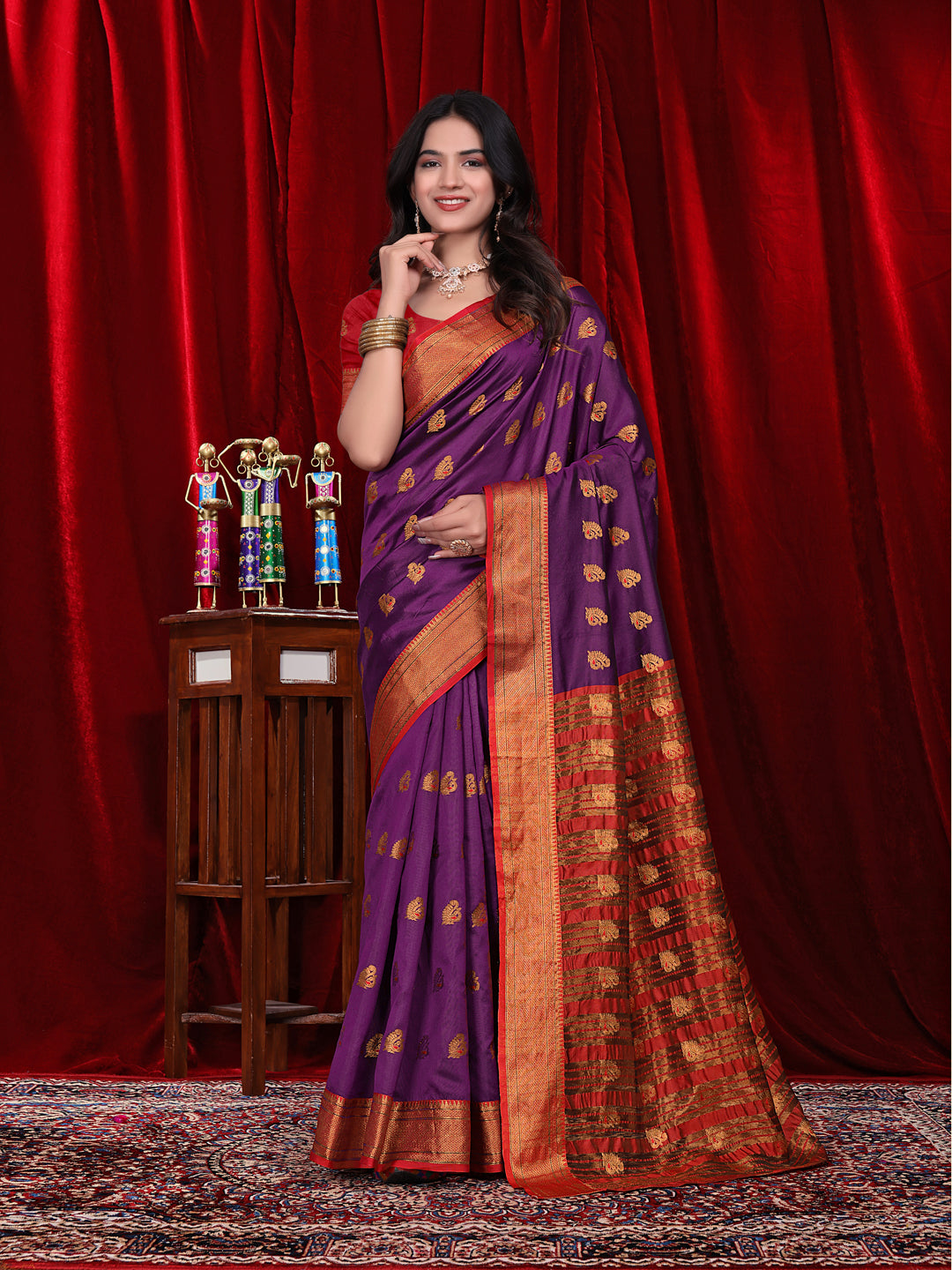 Ready to Wear Jacquard Pure Silk Saree