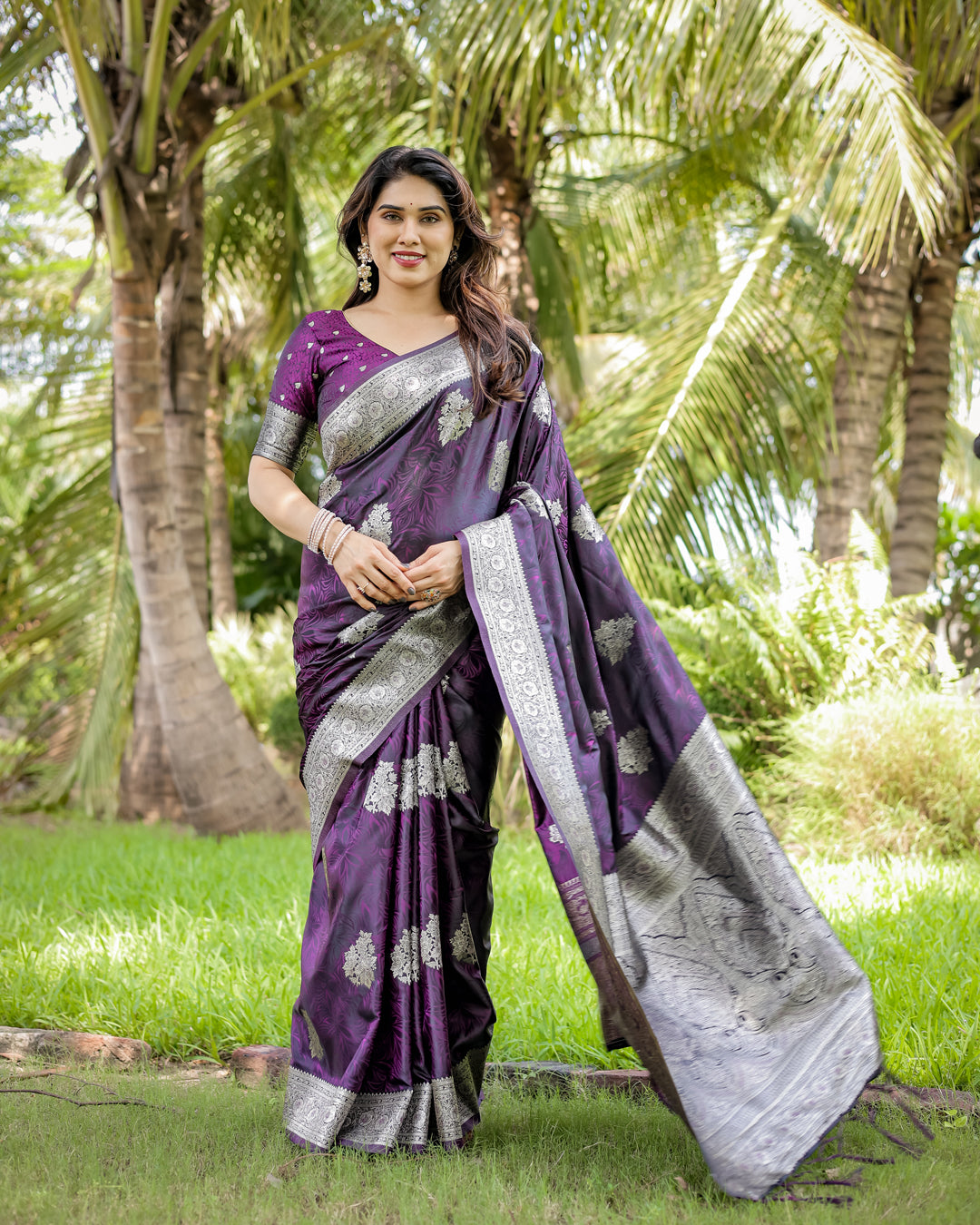 Satin Banarasi Silk Woven Saree