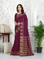 Ready-to-Wear Banarasi Jacquard Saree in Crepe Fabric