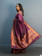 Elegant Patola Print Jacquard Woven Cotton Silk Saree with Zari Butta Work