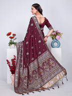 Patola Silk Saree with Traditional Pallu and Tassel Border