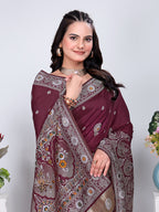 Patola Silk Saree with Traditional Pallu and Tassel Border