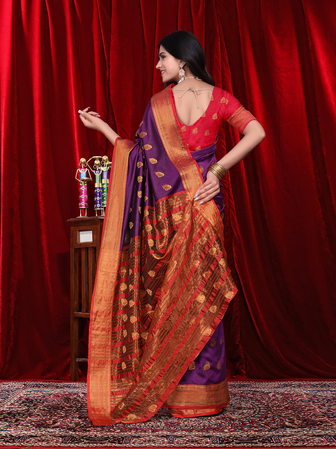 Ready to Wear Jacquard Pure Silk Saree