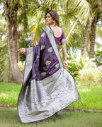 Satin Banarasi Silk Woven Saree