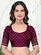 Banarasi Ready-to-Wear Jacquard Saree in Crepe Fabric