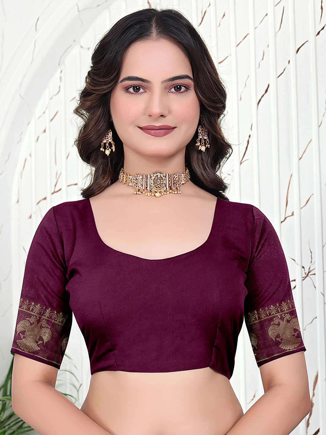 Ready-to-Wear Banarasi Jacquard Saree in Crepe Fabric