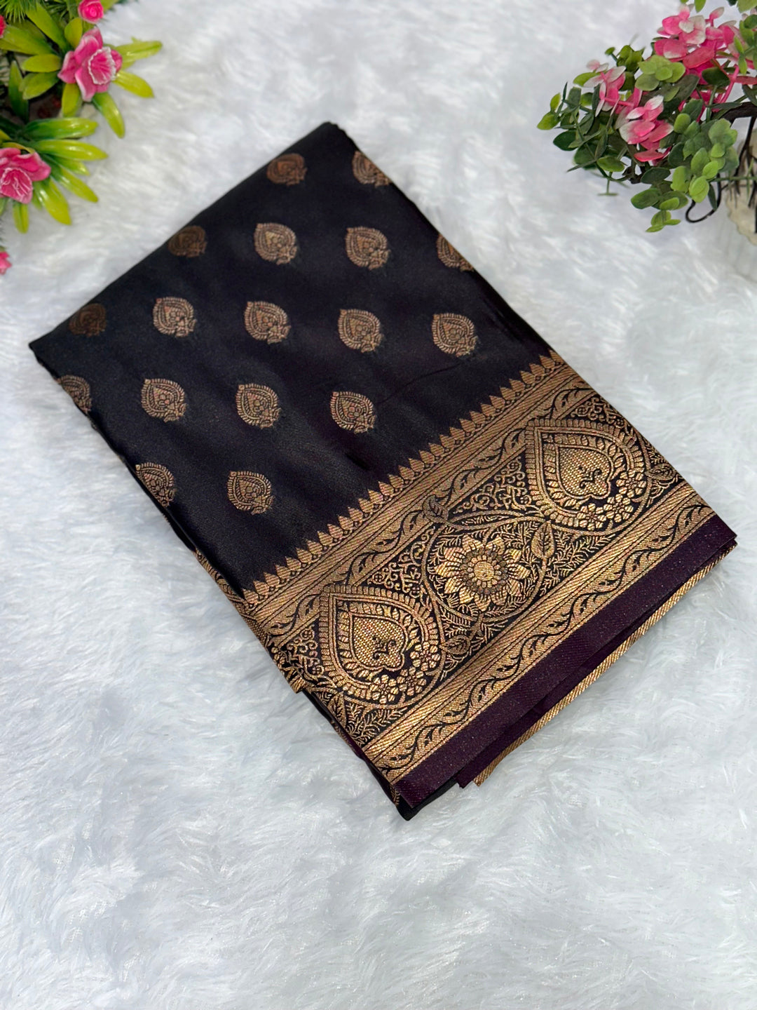 Satin Banarasi Silk Woven Saree