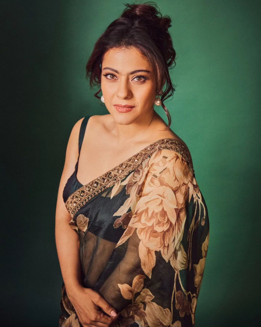 Bollywood Style Georgette Digital Print Saree with Embroidery & Satin Blouse