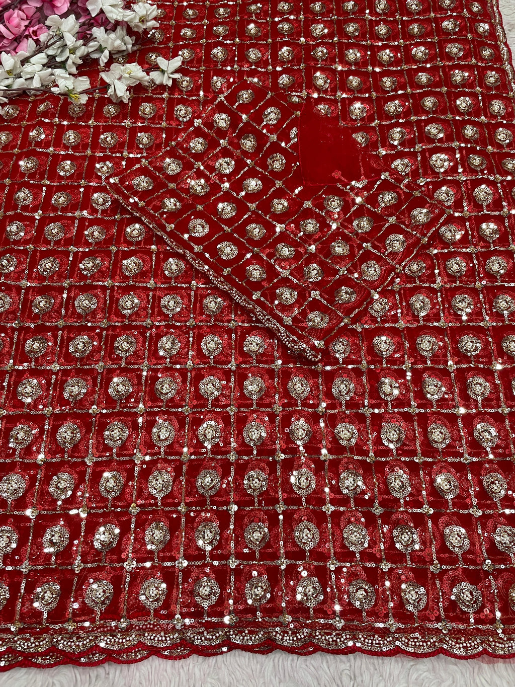 Betterfly Net With Brits Sequence Work Embroidered Saree
