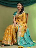 Woven Banarasi Patola Jacquard Pure Silk Saree