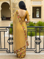 Cotton Silk Bandhani Printed Saree with Embroidery Work Border