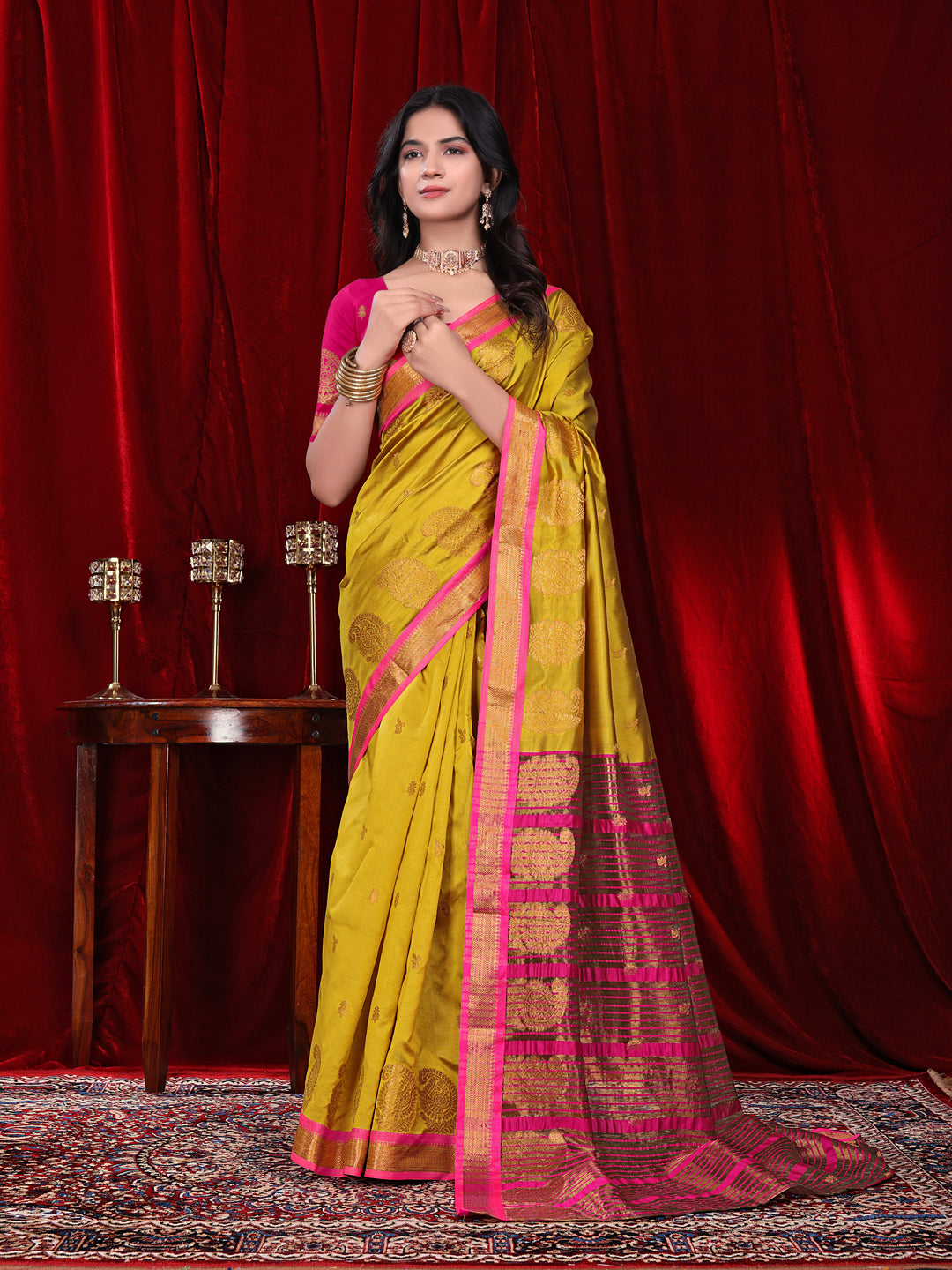 Ready to Wear Jacquard Pure Silk Saree
